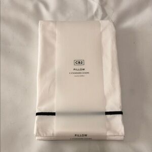 CB2 Marisa Elegant Black and White Pillow Shams